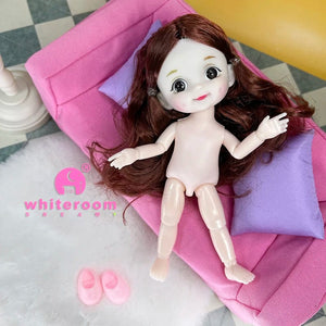 Planet Gates ob11 New BJD Doll 16cm 13 Joints Plastic Fashion Dolls Baby BODY Outfit Daily Casual Accessories ToyS for Girls Diy Gift