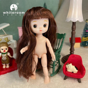 Planet Gates ob11 New BJD Doll 16cm 13 Joints Plastic Fashion Dolls Baby BODY Outfit Daily Casual Accessories ToyS for Girls Diy Gift
