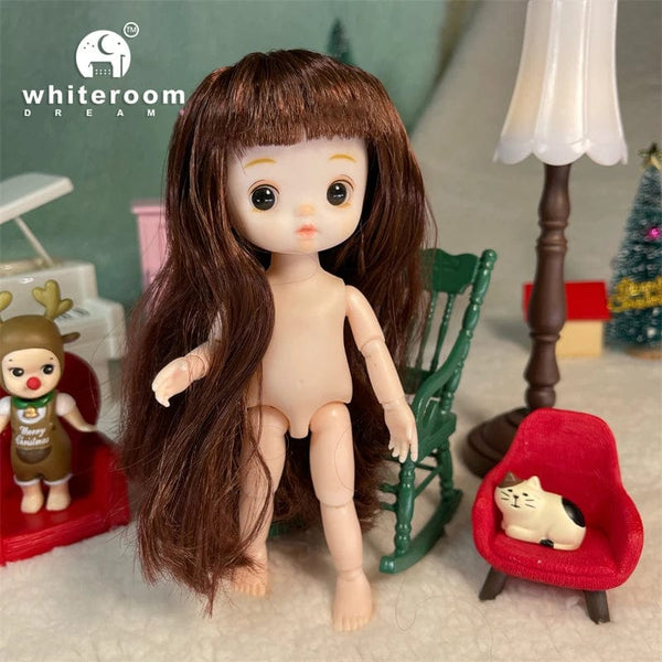 Planet Gates ob11 New BJD Doll 16cm 13 Joints Plastic Fashion Dolls Baby BODY Outfit Daily Casual Accessories ToyS for Girls Diy Gift