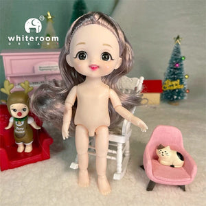 Planet Gates ob11 New BJD Doll 16cm 13 Joints Plastic Fashion Dolls Baby BODY Outfit Daily Casual Accessories ToyS for Girls Diy Gift