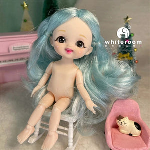 Planet Gates ob11 New BJD Doll 16cm 13 Joints Plastic Fashion Dolls Baby BODY Outfit Daily Casual Accessories ToyS for Girls Diy Gift