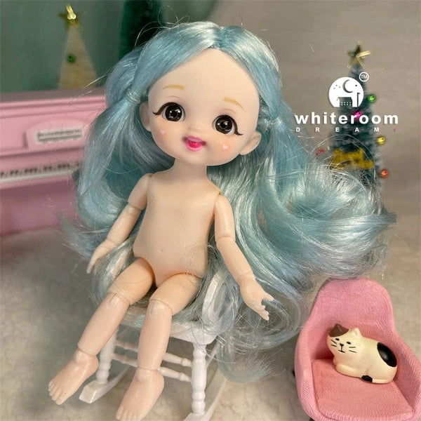Planet Gates ob11 New BJD Doll 16cm 13 Joints Plastic Fashion Dolls Baby BODY Outfit Daily Casual Accessories ToyS for Girls Diy Gift