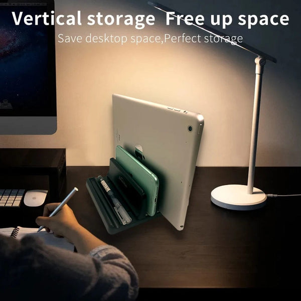 Planet Gates Office Laptop Stand Vertical Save Desktop Space Easy To Place Computer Accessories Scalable Width Office Desk Storage