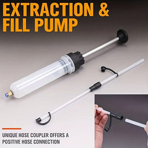 Planet Gates Oil Fluid Extractor Filling Oil Change Syringe Bottle Transfer Automotive Fuel Extraction Pump Oil Extractor Pump Hand Tool