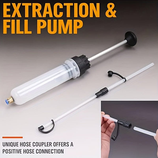 Planet Gates Oil Fluid Extractor Filling Oil Change Syringe Bottle Transfer Automotive Fuel Extraction Pump Oil Extractor Pump Hand Tool