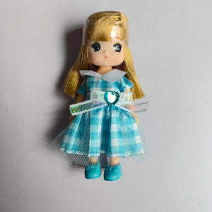 Planet Gates OLIVE YELLOW Licca Doll Heads Cute Little Girl Colorful Hair Heads DIY Makeup Practice Doll Accessories Girl Gift Lica Jenny Doll Accessories