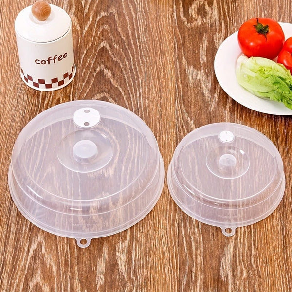 Planet Gates One Big And One Small / 2pcs 2pcs Anti-Splash Microwave Cover, Protecting Your Food And Kitchen From Grease And Oil, Perforated Design For Easy Cleaning, Ideal For Refrigerator Round Bowls, Vegetables, And More, Home Kitchen Accessory