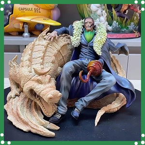 Planet Gates One Piece Bt Sitting Posture Laosha Gk Anime Figure Crocodile Shichibukai Sand Crocodile Figures Model Collectible Toy gifts