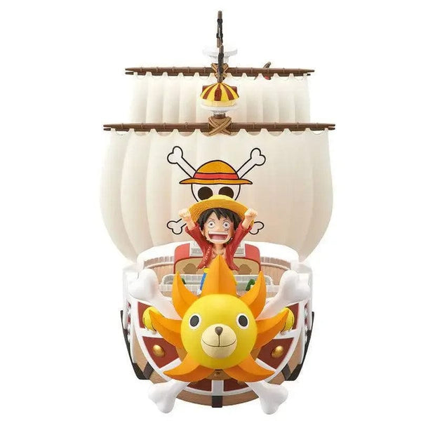 Planet Gates One Piece Ship Figure Luffy Model Toy Peripheral Super Cute Mini Boat Zoro Assembled Model One Piece Ship Kid Birthday Gift