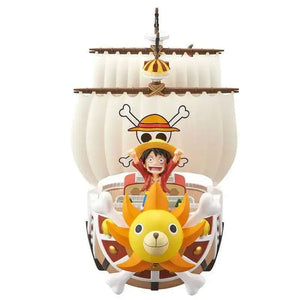 Planet Gates One Piece Ship Figure Luffy Model Toy Peripheral Super Cute Mini Boat Zoro Assembled Model One Piece Ship Kid Birthday Gift