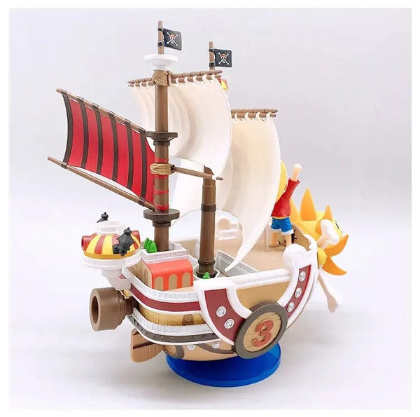 Planet Gates One Piece Ship Figure Luffy Model Toy Peripheral Super Cute Mini Boat Zoro Assembled Model One Piece Ship Kid Birthday Gift