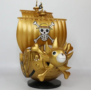 Planet Gates One Piece Ship Figure Luffy Model Toy Peripheral Super Cute Mini Boat Zoro Assembled Model One Piece Ship Kid Birthday Gift
