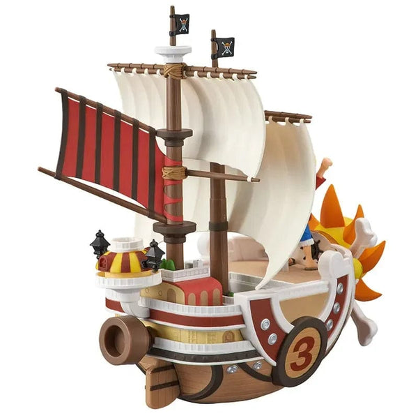 Planet Gates One Piece Ship Figure Luffy Model Toy Peripheral Super Cute Mini Boat Zoro Assembled Model One Piece Ship Kid Birthday Gift