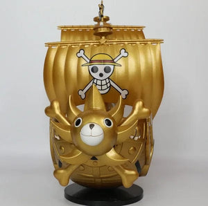 Planet Gates One Piece Ship Figure Luffy Model Toy Peripheral Super Cute Mini Boat Zoro Assembled Model One Piece Ship Kid Birthday Gift
