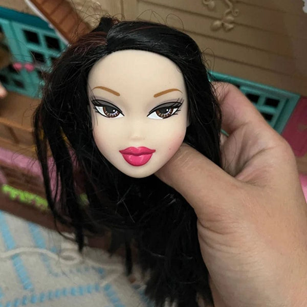 Planet Gates One Pieces Head Girl Doll's Head 1/7 Bjd with Sex Mouth Diy Dress Up Toy Accessories