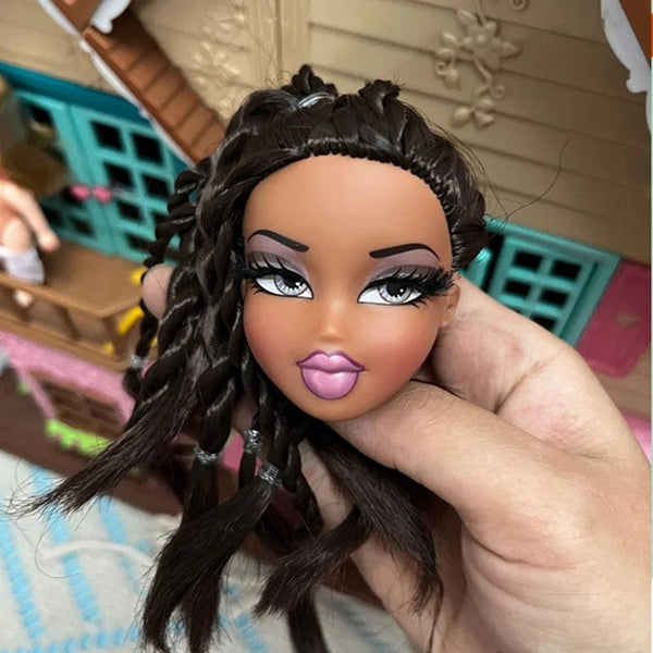 Planet Gates One Pieces Head Girl Doll's Head 1/7 Bjd with Sex Mouth Diy Dress Up Toy Accessories