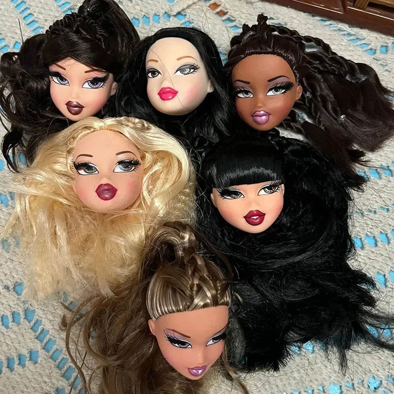 Planet Gates One Pieces Head Girl Doll's Head 1/7 Bjd with Sex Mouth Diy Dress Up Toy Accessories