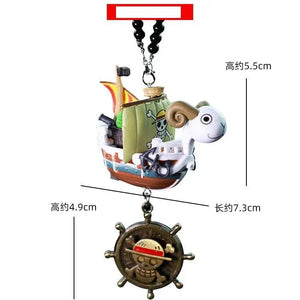 Planet Gates One Pieces Pirates Boat Going Merry/ Thousand Sunny Grand Pirate Ship Car Pendant Action Figure Cartoon Figure Collectible Toy