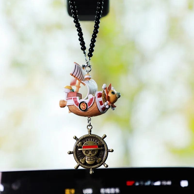 Planet Gates One Pieces Pirates Boat Going Merry/ Thousand Sunny Grand Pirate Ship Car Pendant Action Figure Cartoon Figure Collectible Toy
