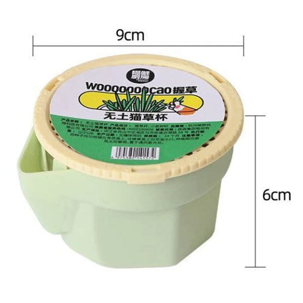 Planet Gates one size Cat Snack Mint Planting Hydroponic Box Cat Sprouts Growing TrayPlanting Cup Household Cat Grass Planter Flower