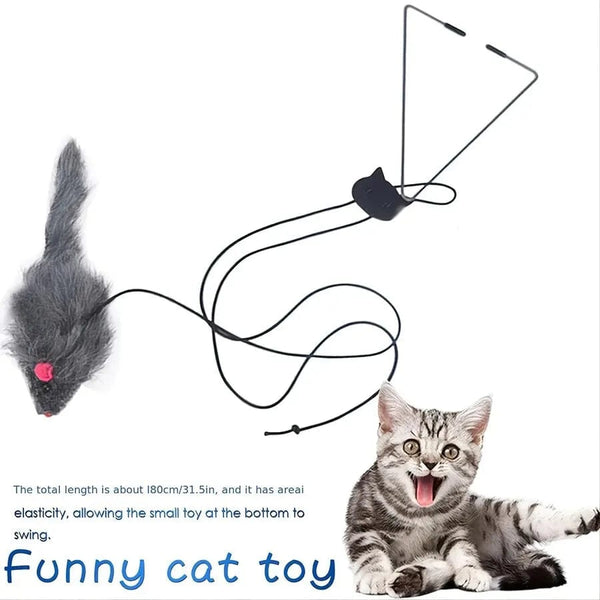 Planet Gates one-size / Dark gray Door Hanging Cat Toy Stress Relieve Living OmDoor Hanging Toy for Living Room Hanging Kitten