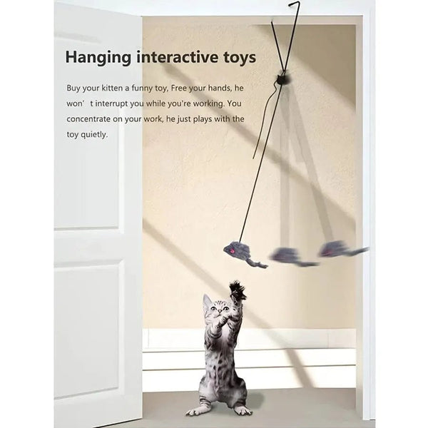 Planet Gates one-size / Dark gray Door Hanging Cat Toy Stress Relieve Living OmDoor Hanging Toy for Living Room Hanging Kitten