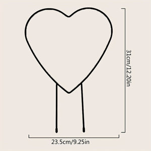 Planet Gates One Size Fits All Gorgeous Heart-Shaped Plant Support Stake - Perfect for Garden, Balcony & Flower Planting!