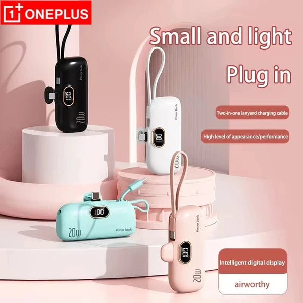 Planet Gates OnePlus 10000mAh Portable Power Bank 2- in-1 Fast Charger Lightweight High capacity Pocket Power Bank For IPhone Huawei Samsung