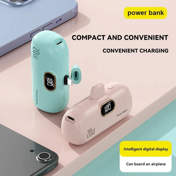 Planet Gates OnePlus 30000mAh Mini Portable Power Bank Capsule Mobile Power Supply Emergency External Battery Fast Charger For iPhone Xiaomi