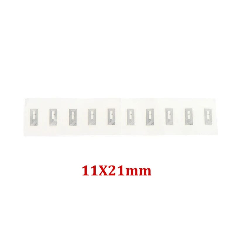 Planet Gates onesize 10Pcs NFC Chip Ntag213 Sticker Wet Inlay 11x21MM 13.56MHz RFID Label Tag 213 Anti-counterfeiting Electronic