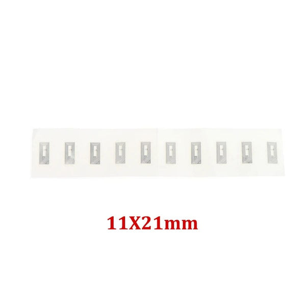 Planet Gates onesize 10Pcs NFC Chip Ntag213 Sticker Wet Inlay 11x21MM 13.56MHz RFID Label Tag 213 Anti-counterfeiting Electronic