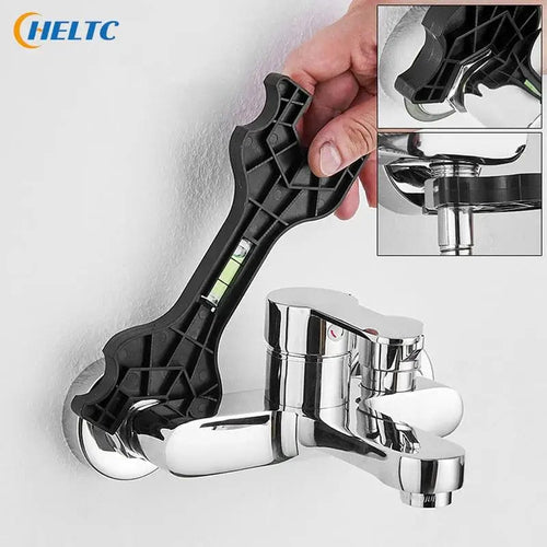 Planet Gates OneSize 1PCS Multifunctional Dual Headed Wrench With Level Manual Tap Spanner Repair Plumbing Tool For Household Faucet Pipe And Toilet