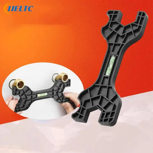 Planet Gates OneSize 1PCS Multifunctional Dual Headed Wrench With Level Manual Tap Spanner Repair Plumbing Tool For Household Faucet Pipe And Toilet