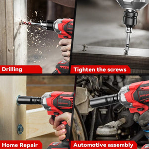 Planet Gates ONEVAN 1200N.M Torque Brushless Electric Impact Wrench 1/2 Inch Cordless Wrench Screwdriver Power Tools For Makita 18V Battery