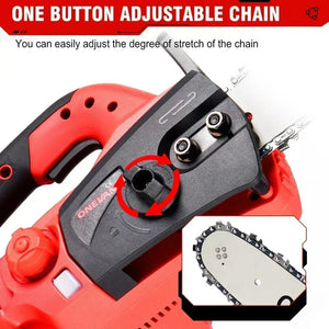 Planet Gates ONEVAN 16 Inch Brushless Electric Chainsaw 7980W Cordless Cutting Saw Woodworking Garden Pruning Power Tool For Makita battery