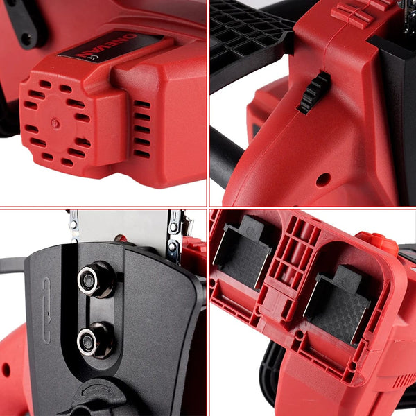 Planet Gates ONEVAN 16 Inch Brushless Electric Chainsaw 7980W Cordless Cutting Saw Woodworking Garden Pruning Power Tool For Makita battery