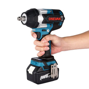 Planet Gates ONEVAN 1800N.M Torque Brushless Electric Impact Wrench Cordless Screwdrive Power Tool Lithium-Ion Battery For Makita 18V Battery
