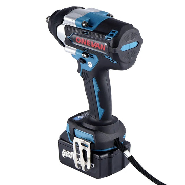 Planet Gates ONEVAN 1800N.M Torque Brushless Electric Impact Wrench Cordless Screwdrive Power Tool Lithium-Ion Battery For Makita 18V Battery