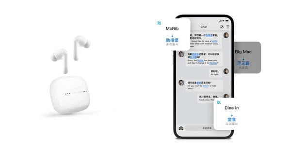 Planet Gates Online Version BK TimeKettle M3 Language Simultaneous Translator Headset Business Interpretation Earphone Travel Voice Translation Earbuds
