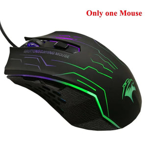 Planet Gates Only 1 mouse / CHINA FORKA Silent Click USB Wired Gaming Mouse 6 Buttons 3200DPI Mute Optical Computer Mouse Gamer Mice for PC Laptop Notebook Game