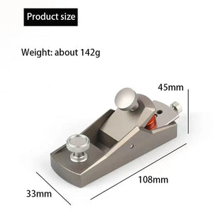 Planet Gates only Blade Woodworking Flat Plane Mini European Ornaments Planer Aluminum alloy Hand Planer Bottom Edge Wood Trimming Plane Carpenter Tools