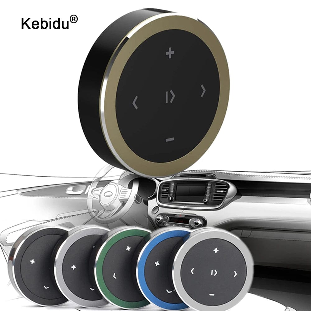 Planet Gates Only Bracket kebidu Steering Wheel Music Player Wireless Bluetooth Remote Control Media Button Multimedia for Android IOS Smartphone Car Kit