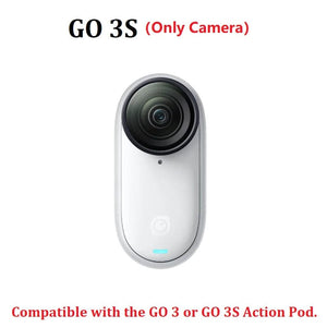 Planet Gates Only Camera Black / 64G Insta360 GO 3S Mini Action Camera 4K 10m Waterproof  Small Tiny Stabilization Sport Cam Insta 360 GO3 GO 3 For Vlog