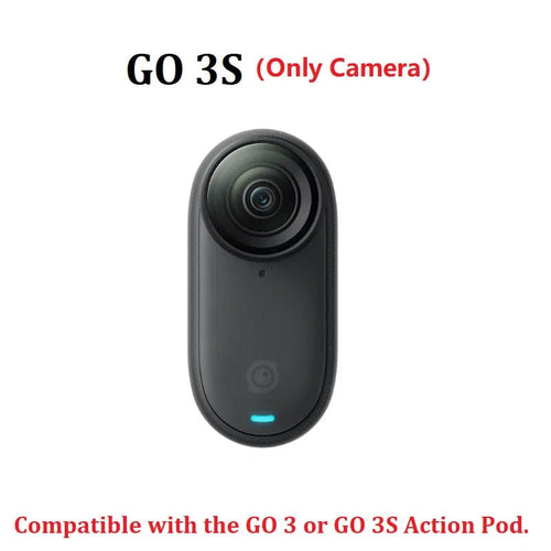 Planet Gates Only Camera Black / 64G Insta360 GO 3S Mini Action Camera 4K 10m Waterproof  Small Tiny Stabilization Sport Cam Insta 360 GO3 GO 3 For Vlog