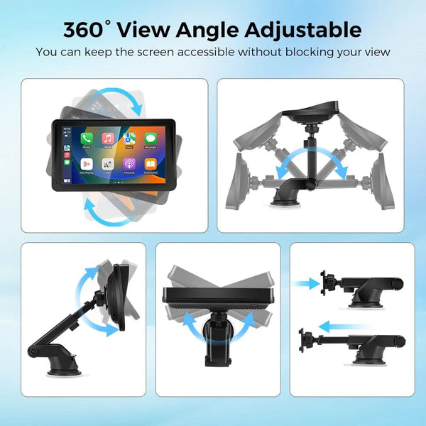 Planet Gates Only Car Radio / france Portable Car Radio Multimedia Video Player Wireless CarPlay Android Auto 7inch Touch Screen With  AUX FM For Rear View Camera