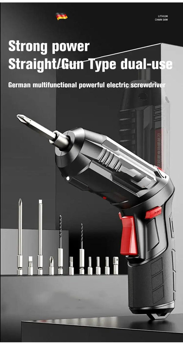 Planet Gates Only Electric Drill 4.2V Electric Drill Cordless Power Tools Set Household Maintenance Repair 1800mAh Lithium Battery Mini Household Screwdriver