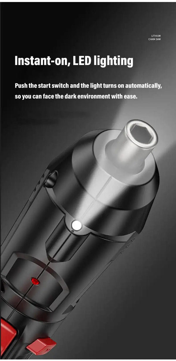 Planet Gates Only Electric Drill 4.2V Electric Drill Cordless Power Tools Set Household Maintenance Repair 1800mAh Lithium Battery Mini Household Screwdriver