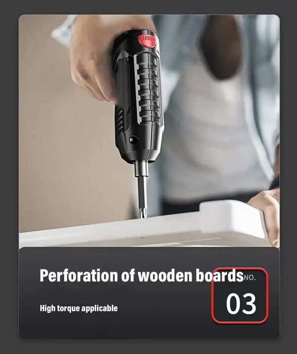 Planet Gates Only Electric Drill 4.2V Electric Drill Cordless Power Tools Set Household Maintenance Repair 1800mAh Lithium Battery Mini Household Screwdriver