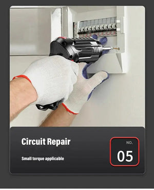 Planet Gates Only Electric Drill 4.2V Electric Drill Cordless Power Tools Set Household Maintenance Repair 1800mAh Lithium Battery Mini Household Screwdriver