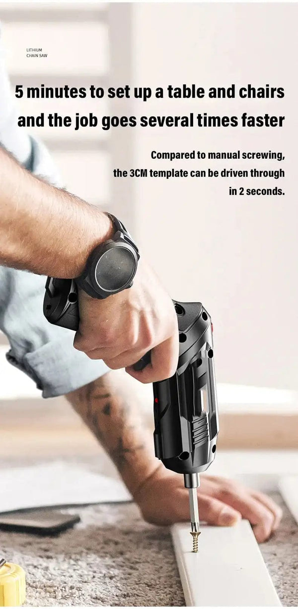 Planet Gates Only Electric Drill 4.2V Electric Drill Cordless Power Tools Set Household Maintenance Repair 1800mAh Lithium Battery Mini Household Screwdriver